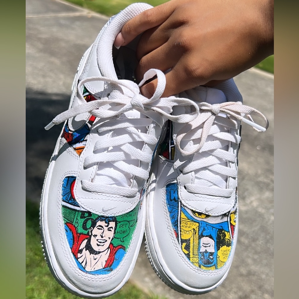 Handmade custom SUPERHERO shoes!!